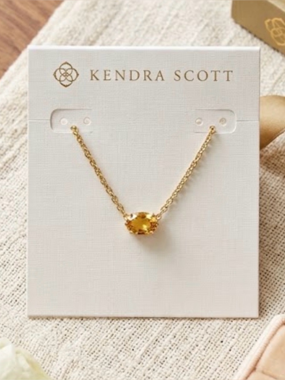 Kendra Scott Cailin silver birthstone pendant necklace NIB